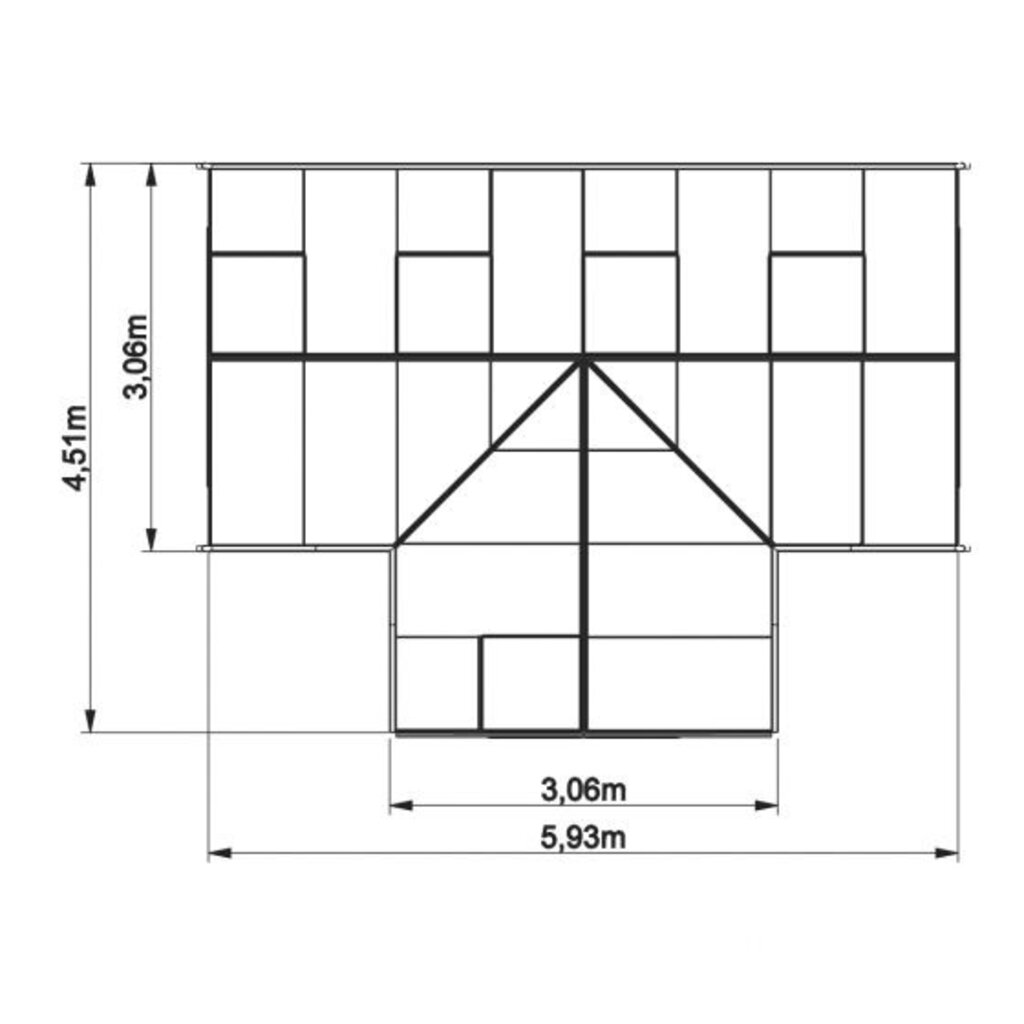 ACD tuinkassen Tuinkamer ACD Sophie Prestige - 451x593 cm (bxl) 179/259 cm (h)