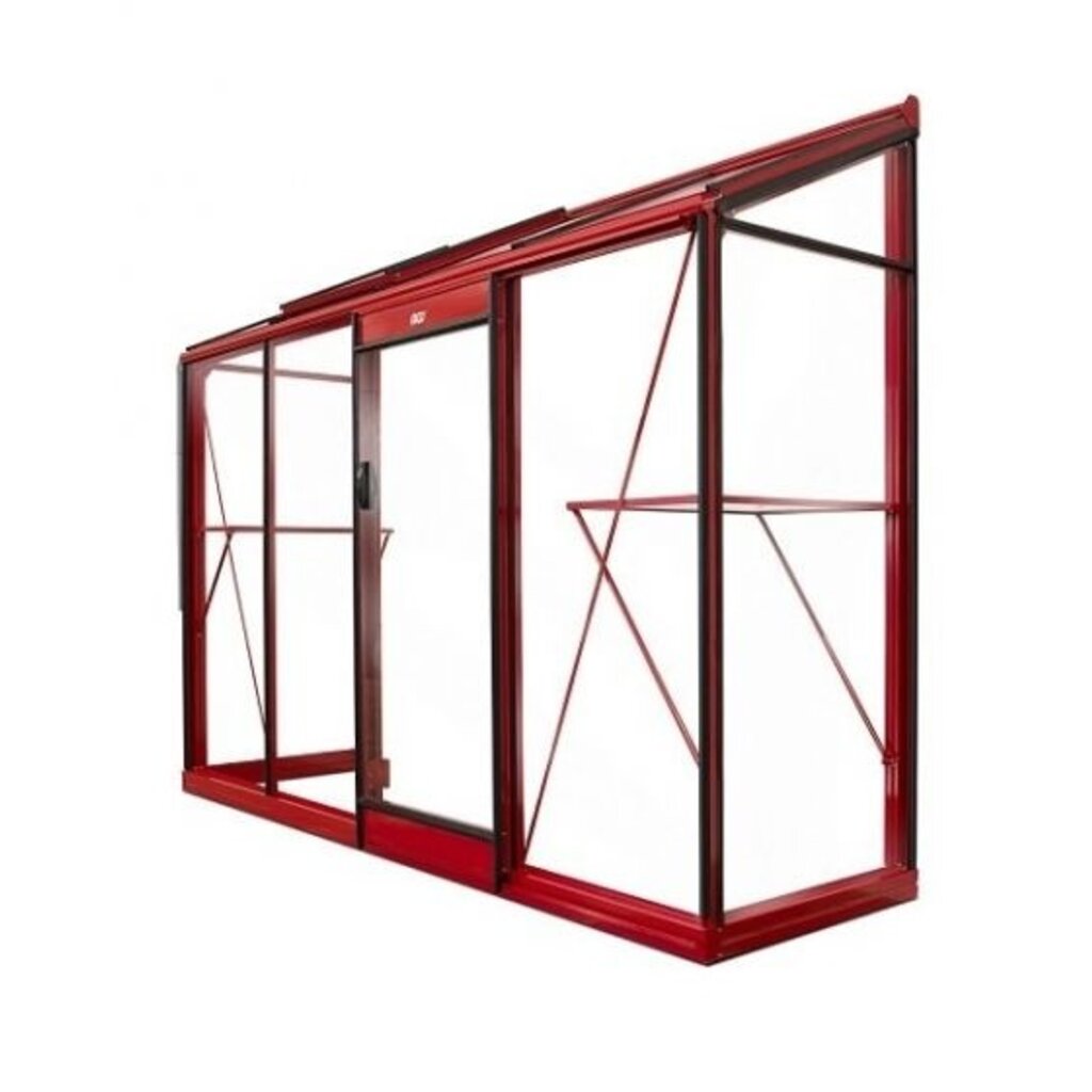 ACD tuinkassen  ACD Muurkas Miccolo (M04) - Aluminium - 2,44 m² - 298 x 82 x 219 (lxdxh) - ral 9005 zwart