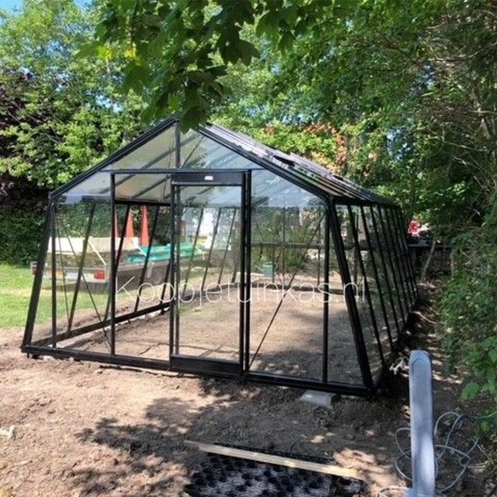ACD tuinkassen ACD Tuinkas S208H Blackline - Retro (Zwart) - 380X593 cm (BXL) 172/253 cm (H)