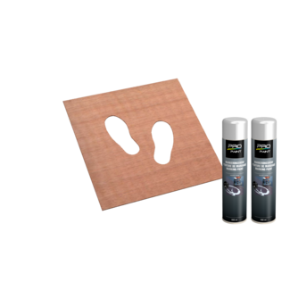 Wegmarkering sjabloon set (voetstappen) voor looppad markering