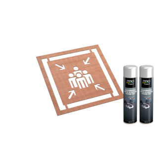 Wegmarkering sjabloon set (Verzamelplaats)