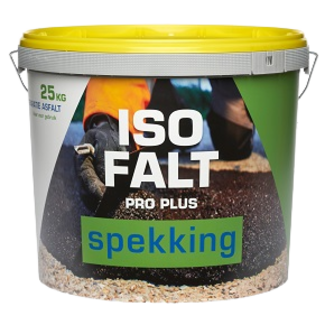 Spekking IsoFalt Pro Plus asfalt 25kg. 0/3 reparatie laagdikte tot 30mm