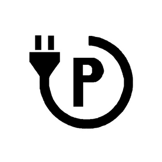 Thermoplast symbool Oplaadpunt E- Auto