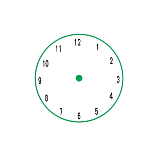 Thermoplast klok 3-kleurig Ø 200 cm.