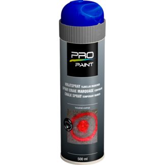 Pro-Paint Krijtspray (Tijdelijke markering) Blauw - Spuitbus 500ml