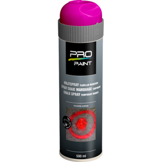 Pro-Paint Krijtspray (Tijdelijke markering) Roze - Spuitbus 500ml