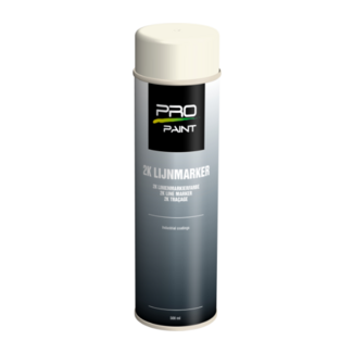 Pro-Paint PRO-Paint 2K Lijnmarker Wit -  Doos 12 stuks - Spuitbus 500ml