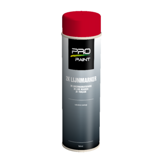 Pro-Paint PRO-Paint 2K Lijnmarker Rood -  Doos 12 stuks - Spuitbus 500ml