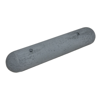 Varkensrug beton ROND grijs met montage gaten