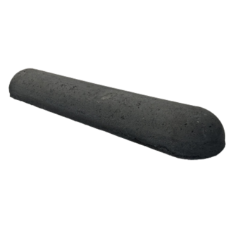 Varkensrug beton 1 kant rond en 1 kant recht antraciet