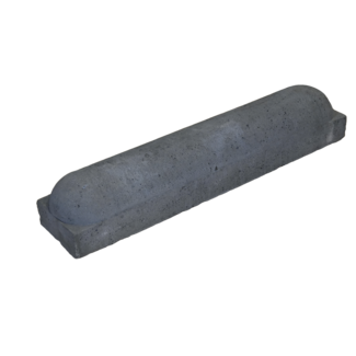 Stootbanden ROND grijs - met voet