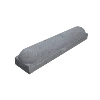 Traffictotaal Stootbanden ROND antraciet - met voet - met voet