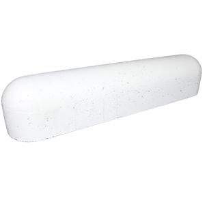 Stootbanden beton ROND wit