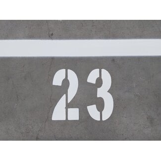 Traffictotaal Parkeervak cijfers / nummering