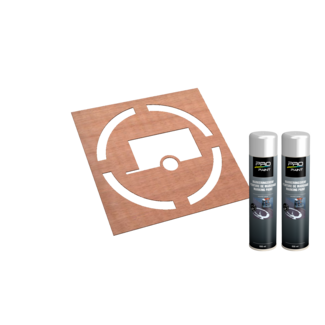 Wegmarkering sjabloon set (Aanhangwagen)