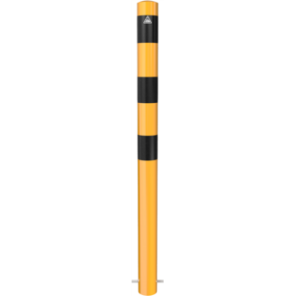 Beschermpaal Ø89mm geel/zwart 90cm met verschillende montageopties