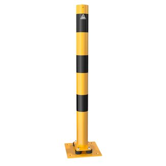 Rampaal geel/zwart - Ø76 - 89 mm - staal - zijkanten kantelbaar