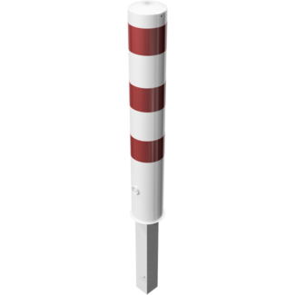 Rampaal rood-wit Ø 152mm uitneembaar met slot