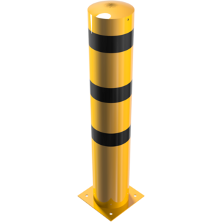 Rampaal Geel - Zwart Ø 273mm met bodemplaat