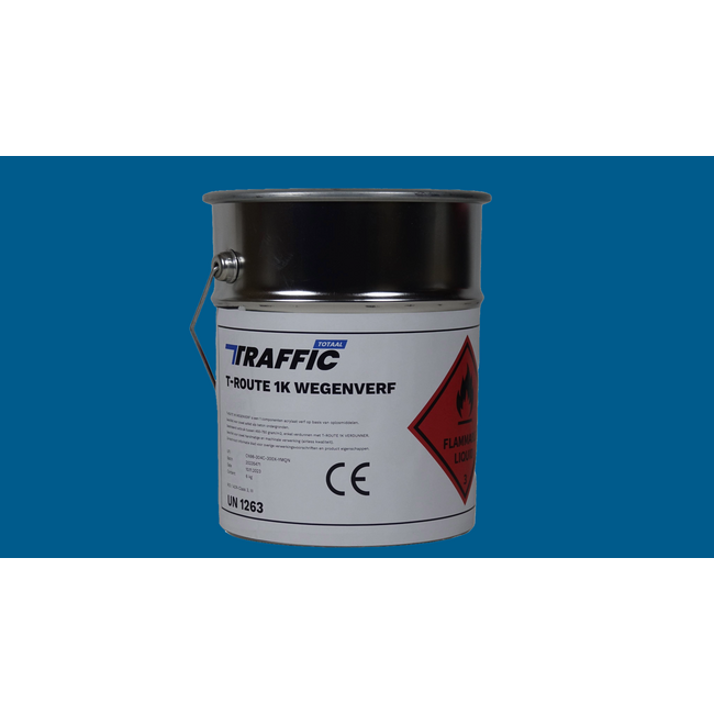 Wegenverf Traffictotaal Blik 6 KG Blauw RAL5017