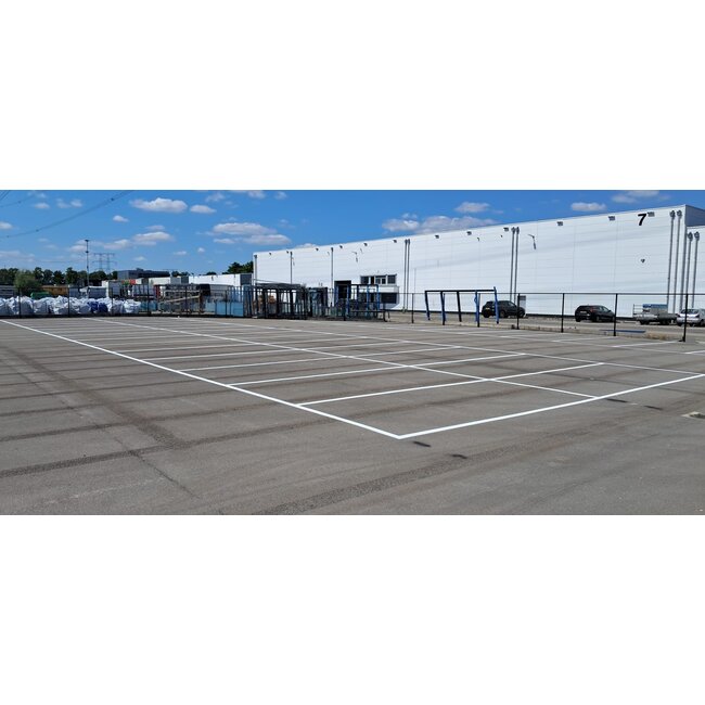Markering parkeerplaats belijning