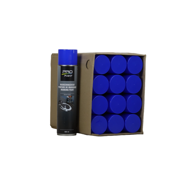 Pro-Paint Markeringsverf spuitbus 600 ml - Blauw