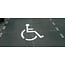 Markering parkeerplaats belijning (symbool rolstoel)