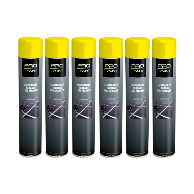 Pro-Paint PRO-Paint Lijnmarker spuitbus 750 ml - Geel