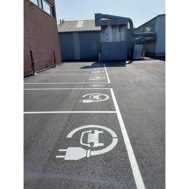 Markering Oplaadpunt Elektrische Auto stekker (Symbool optie 2)