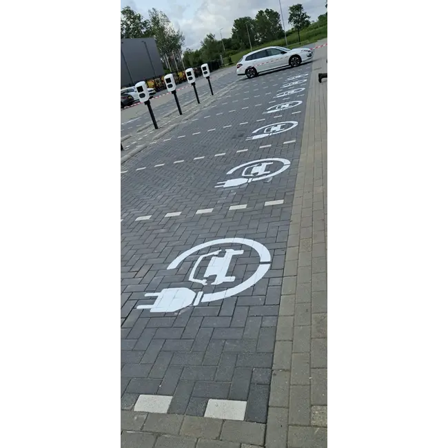 Traffictotaal Markering Oplaadpunt Elektrische Auto stekker (Symbool optie 2)