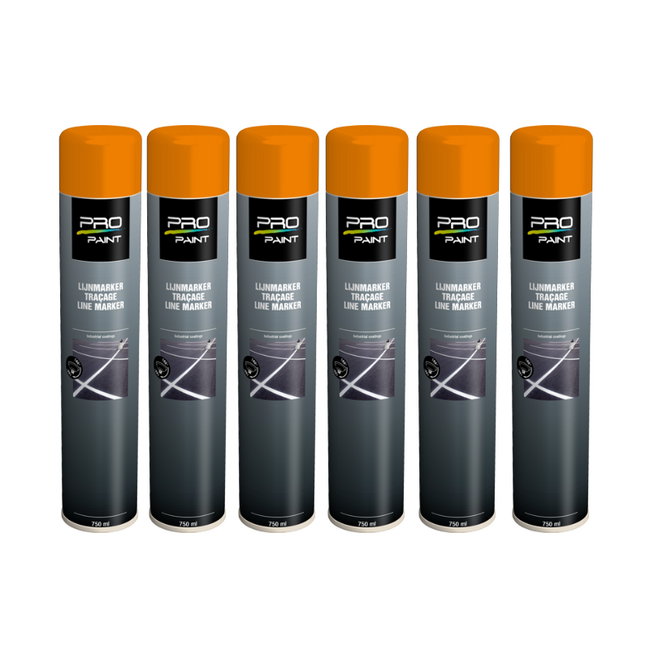 Pro-Paint PRO-Paint Lijnmarker spuitbus 750 ml - Oranje