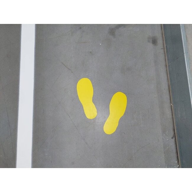 Wegmarkering sjabloon set (voetstappen) voor looppad markering