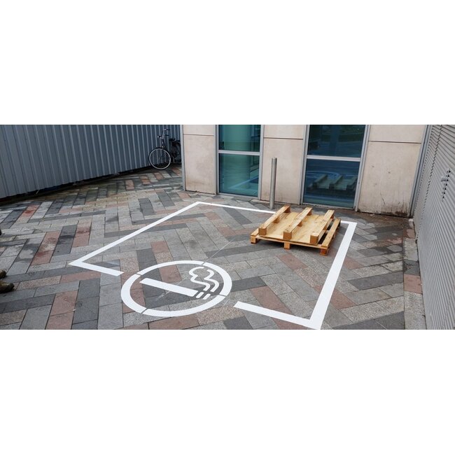 Wegmarkering sjabloon set (Rokerszone toegestaan)