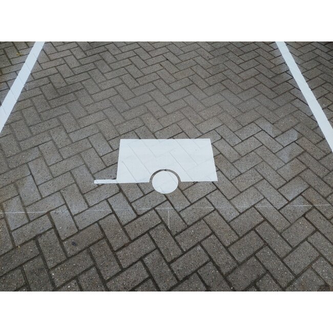 Wegmarkering sjabloon set (Aanhangwagen)