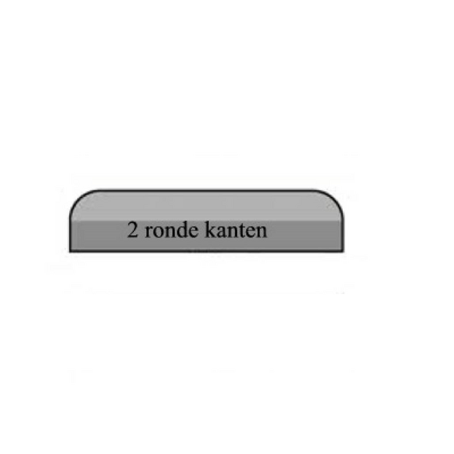 Traffictotaal Varkensrug beton ROND wit