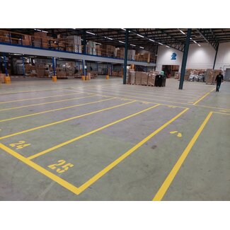 Opstelvakken belijning (met vakcijfers)