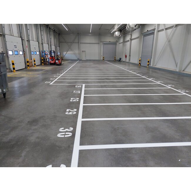 Opstelvakken belijning (met vakcijfers)