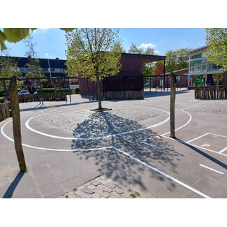 Wegmarkering schooplein - verkeersplein