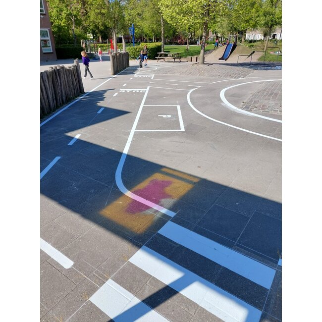 Traffictotaal Wegmarkering schooplein - verkeersplein