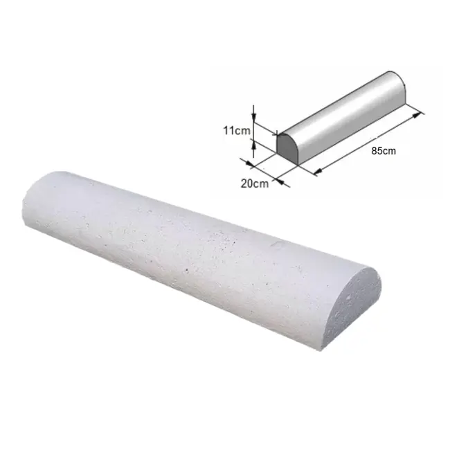 Varkensrug beton RECHT wit