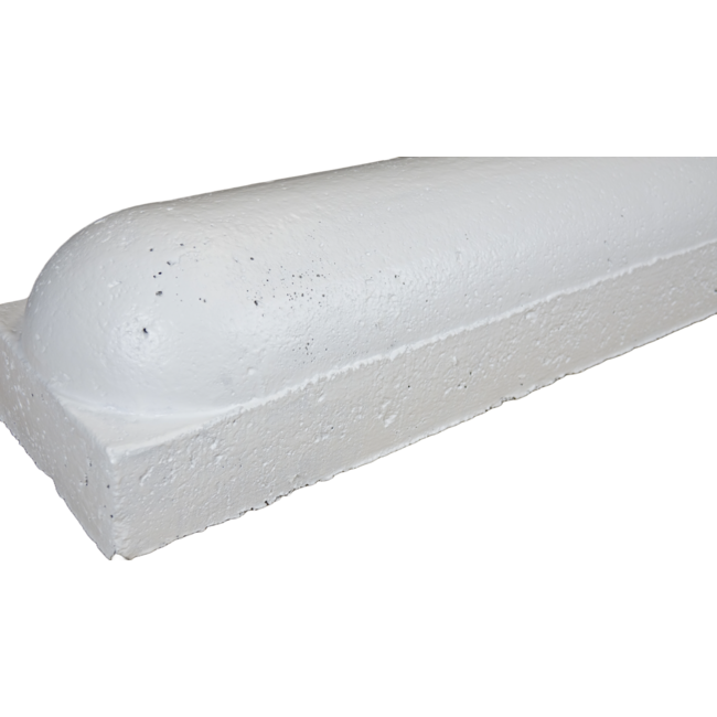 Stootbanden ROND wit - met voet