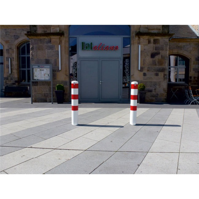 Rampaal rood-wit Ø 193mm uitneembaar