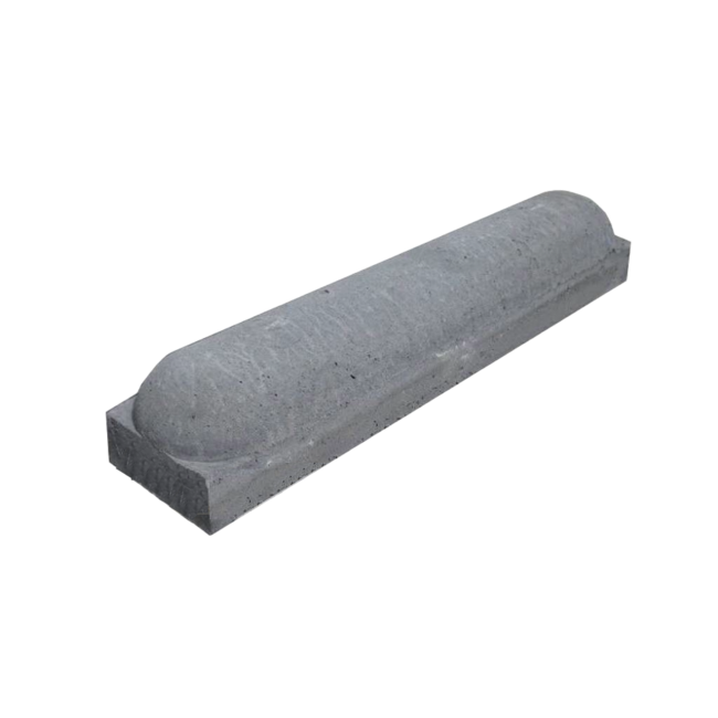 Stootbanden ROND antraciet - met voet - met voet