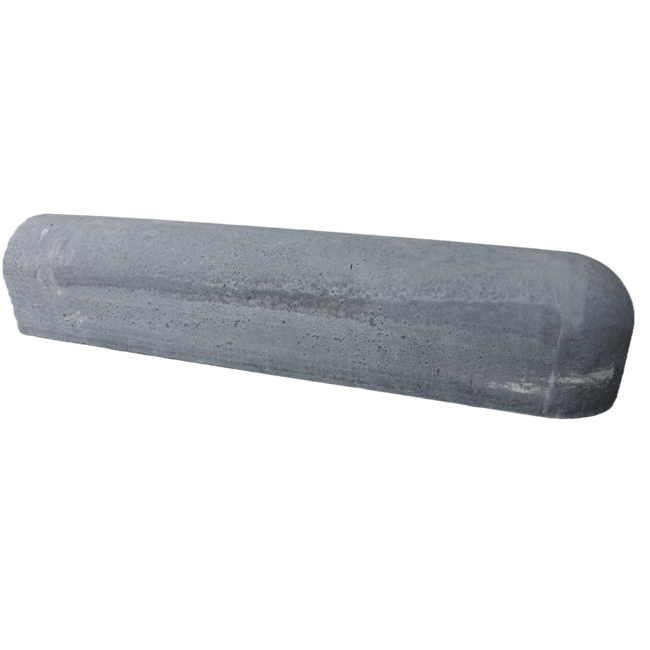 Traffictotaal Stootbanden hoog 1 kant rond en 1 kant recht Antraciet