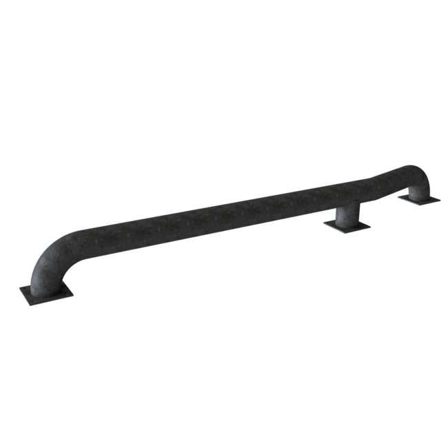 Wieldwinger geknikt laad-en-losdok vrachtwagen blank