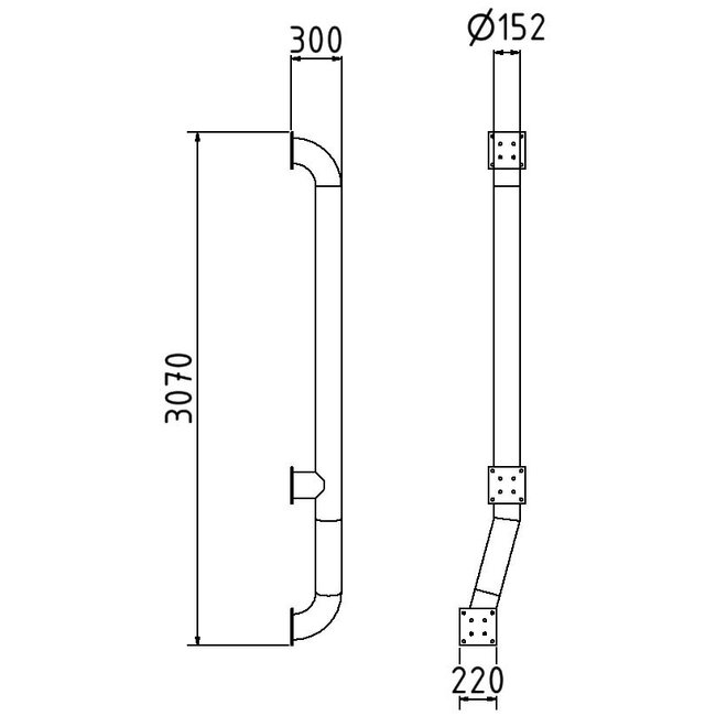 Wieldwinger geknikt laad-en-losdok vrachtwagen rood - wit