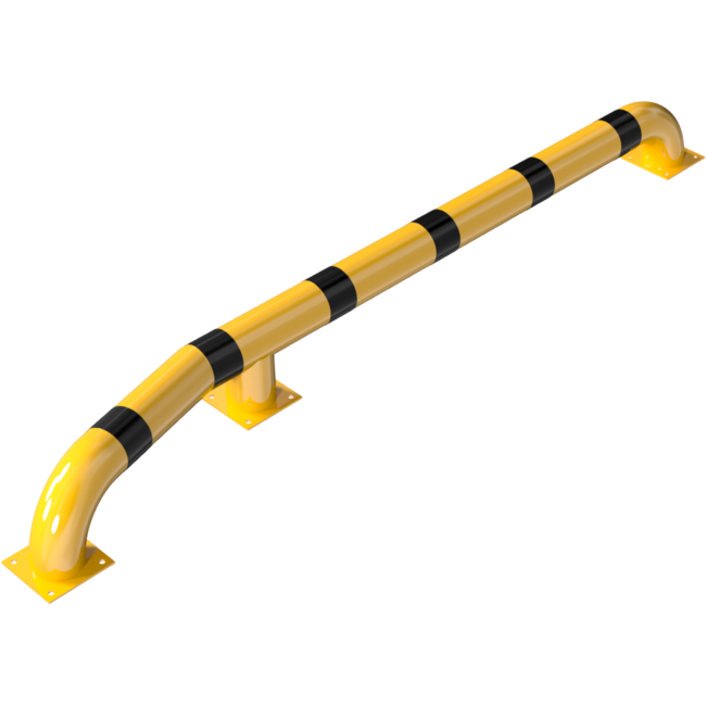 Wieldringers geknikt laad-en-losdok vrachtwagen geel - zwart