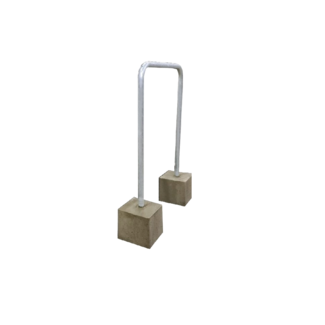 Fietsbeugel 120x60 cm - met betonvoet