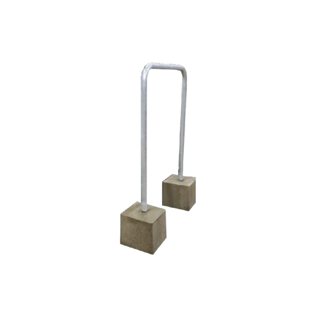 Fietsbeugel 120x60 cm - met betonvoet