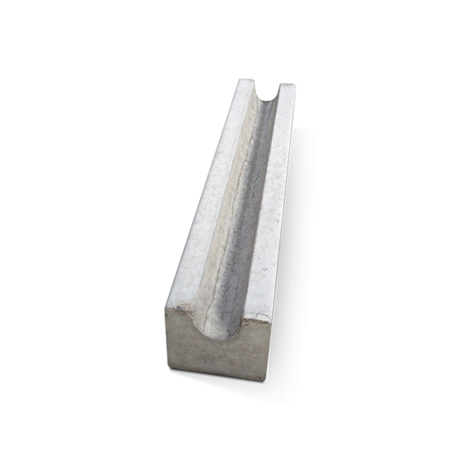 Fietsgoot grijs 100x20x20cm